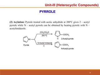 Unit-3 ppt.pdf organic chemistry unit 3 heterocyclic | PDF