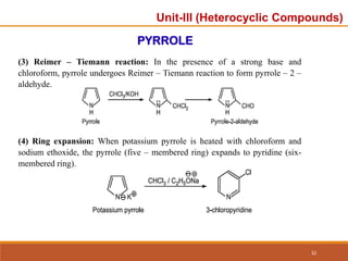 Unit-3 ppt.pdf organic chemistry unit 3 heterocyclic | PDF