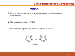 Unit-3 ppt.pdf organic chemistry unit 3 heterocyclic | PDF
