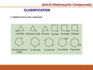 Unit-3 ppt.pdf organic chemistry unit 3 heterocyclic | PDF