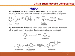 Unit-3 ppt.pdf organic chemistry unit 3 heterocyclic | PDF
