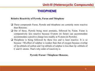 Unit-3 ppt.pdf organic chemistry unit 3 heterocyclic | PDF