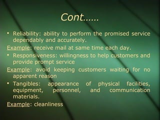 Unit 3 service quality | PPT