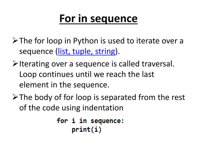 Looping Statements and Control Statements in Python | PPT
