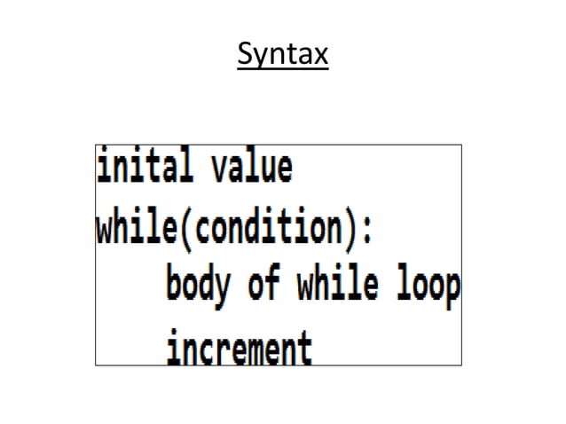 Looping Statements and Control Statements in Python | PPT