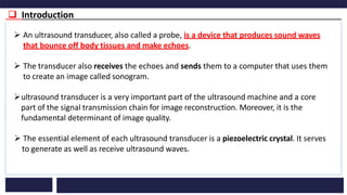 Ultrasound Transducer-biosensors and transducers | PDF