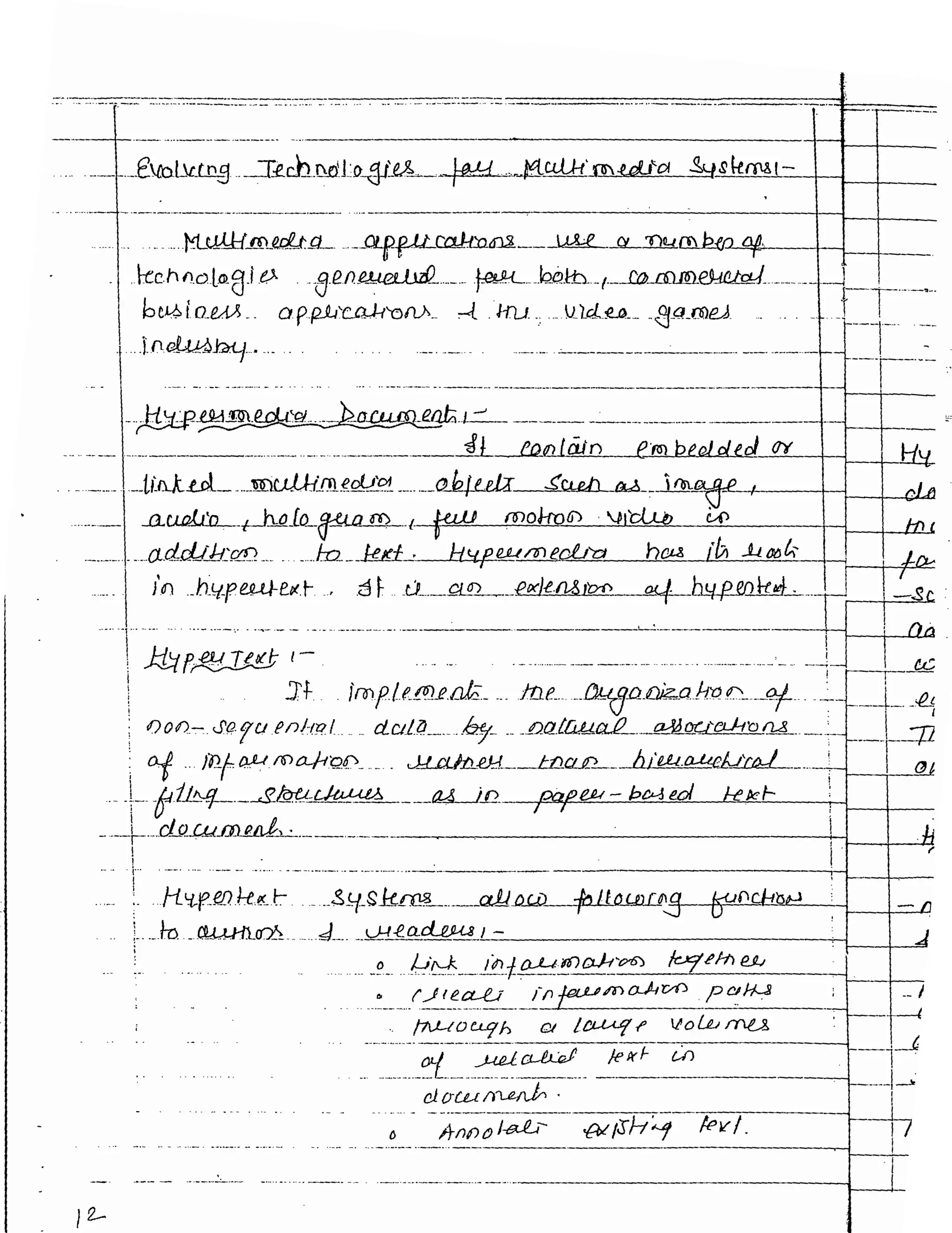 Unit 4 Multimedia CSE Vth sem