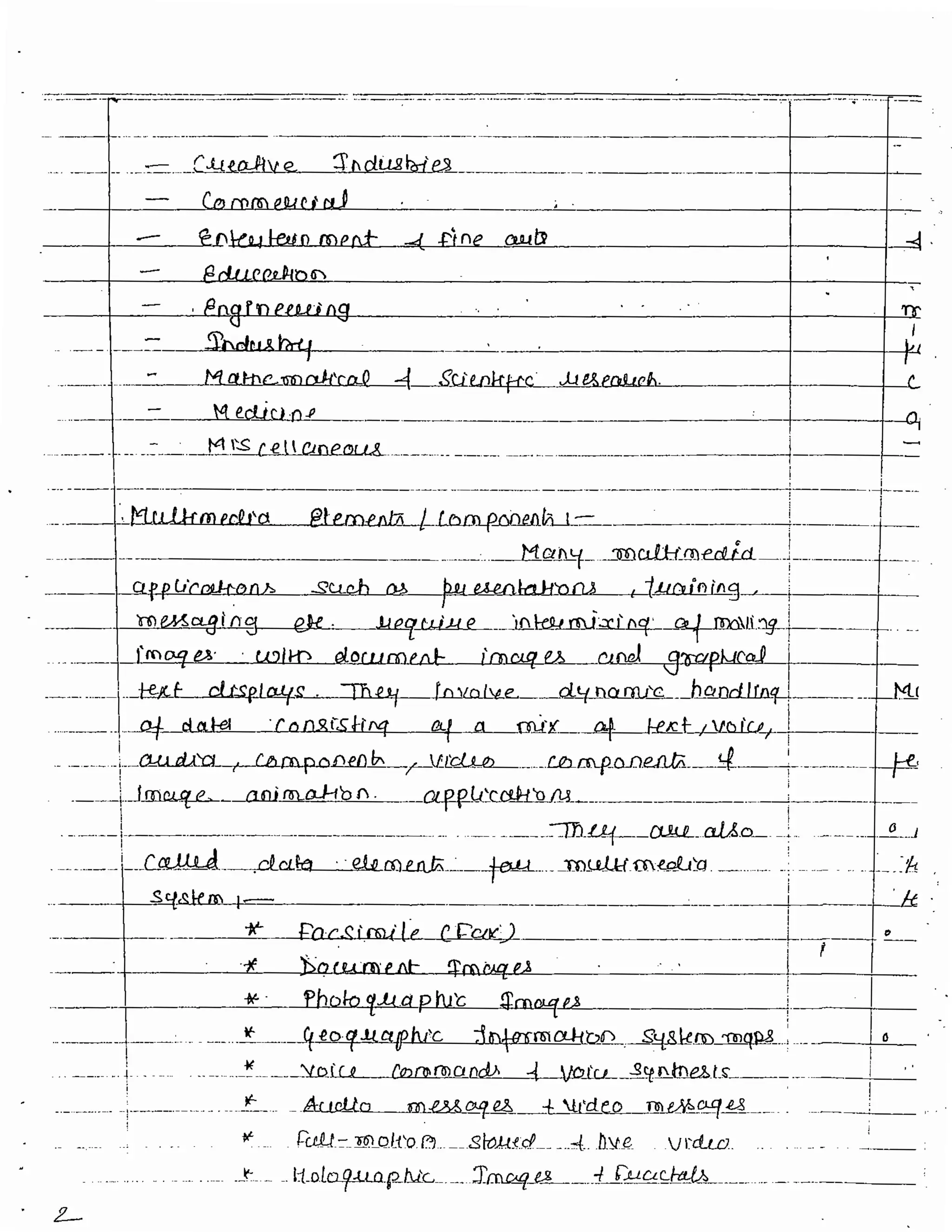 Unit 4 Multimedia CSE Vth sem
