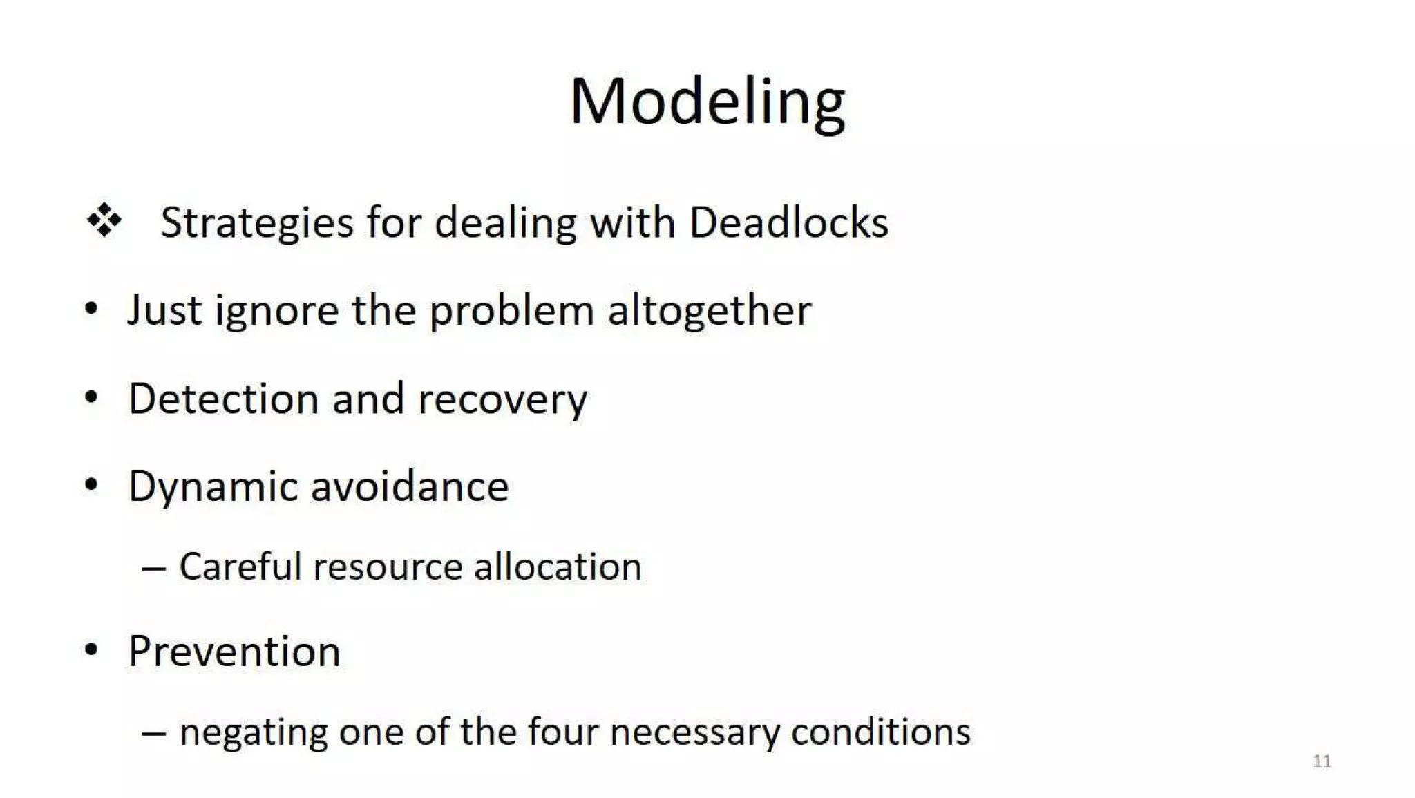 OS Unit 4 - Deadlock