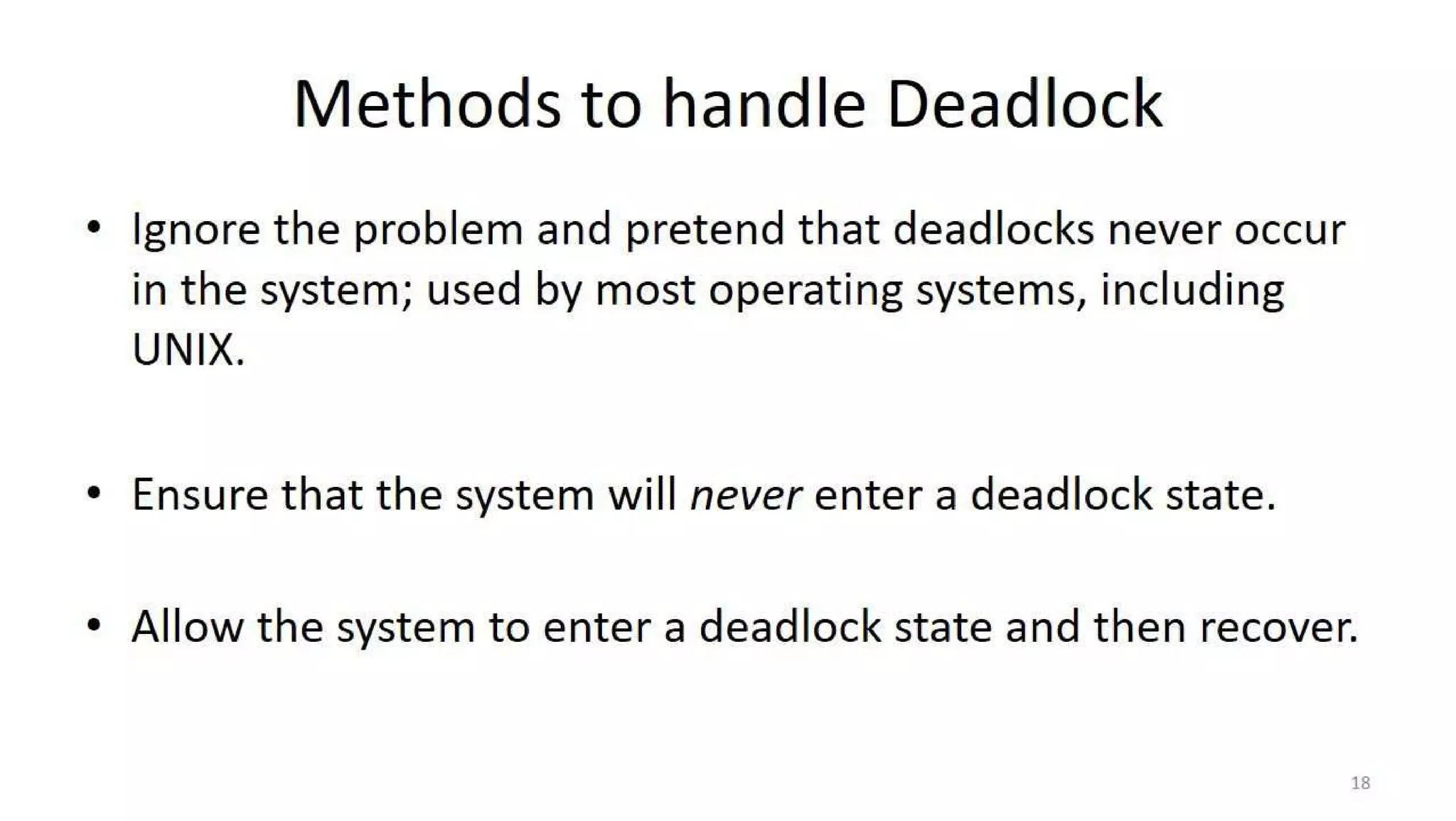 OS Unit 4 - Deadlock