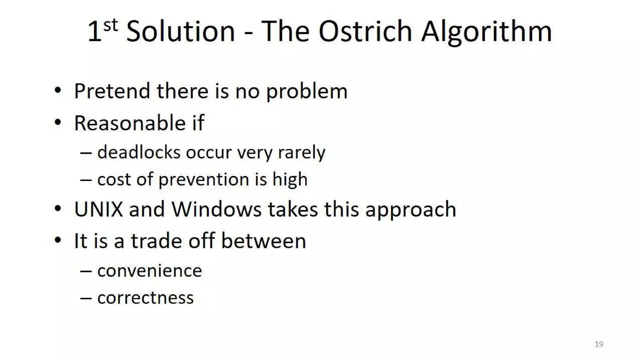 OS Unit 4 - Deadlock
