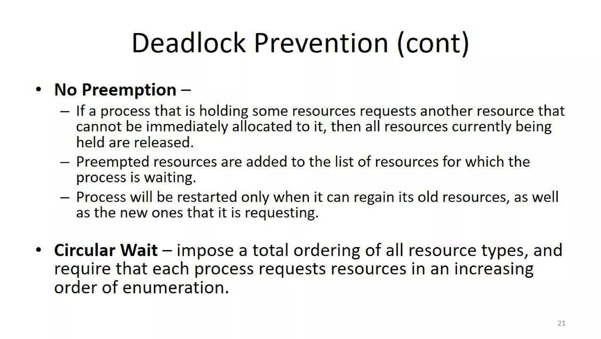 OS Unit 4 - Deadlock