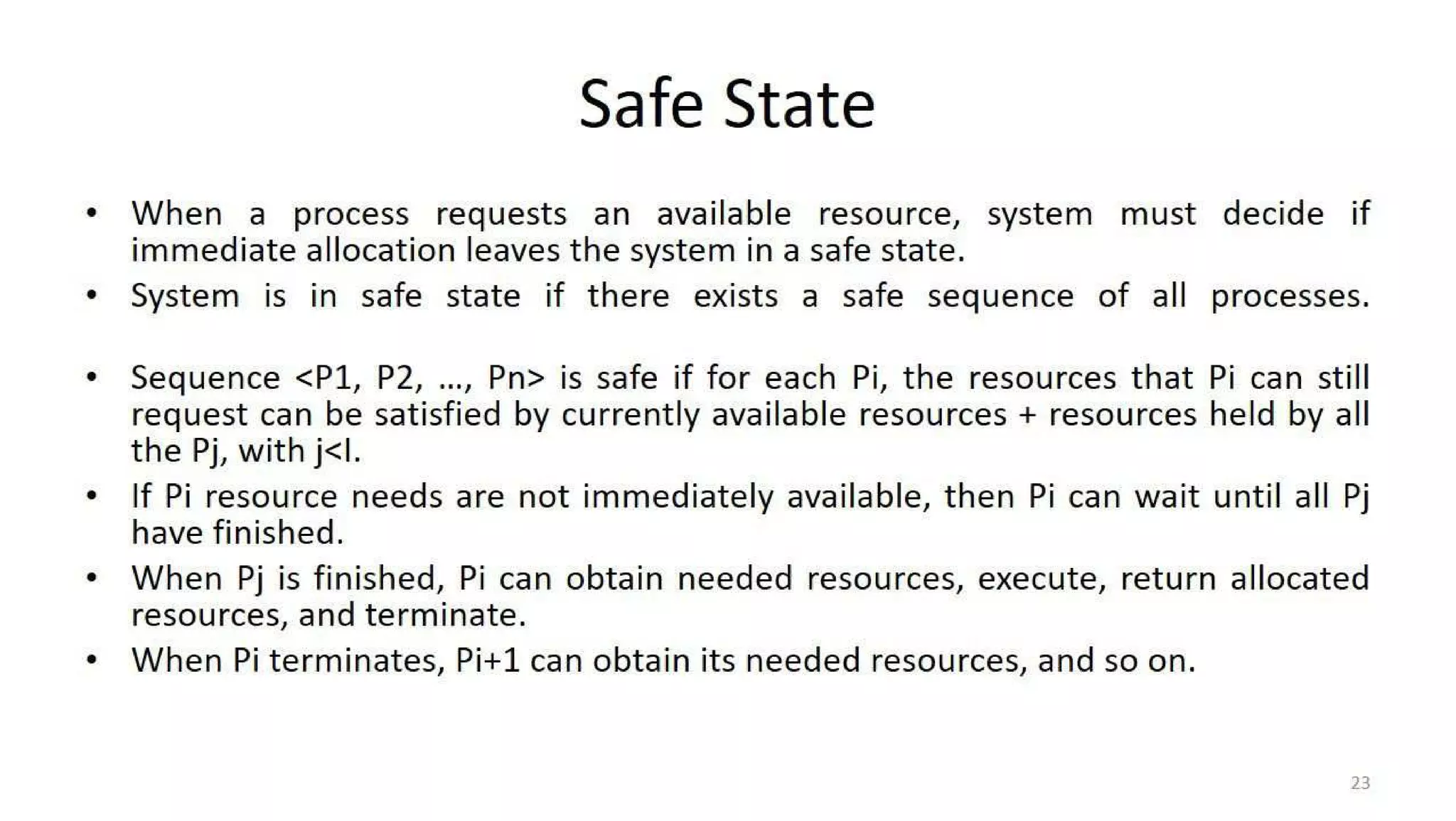 OS Unit 4 - Deadlock