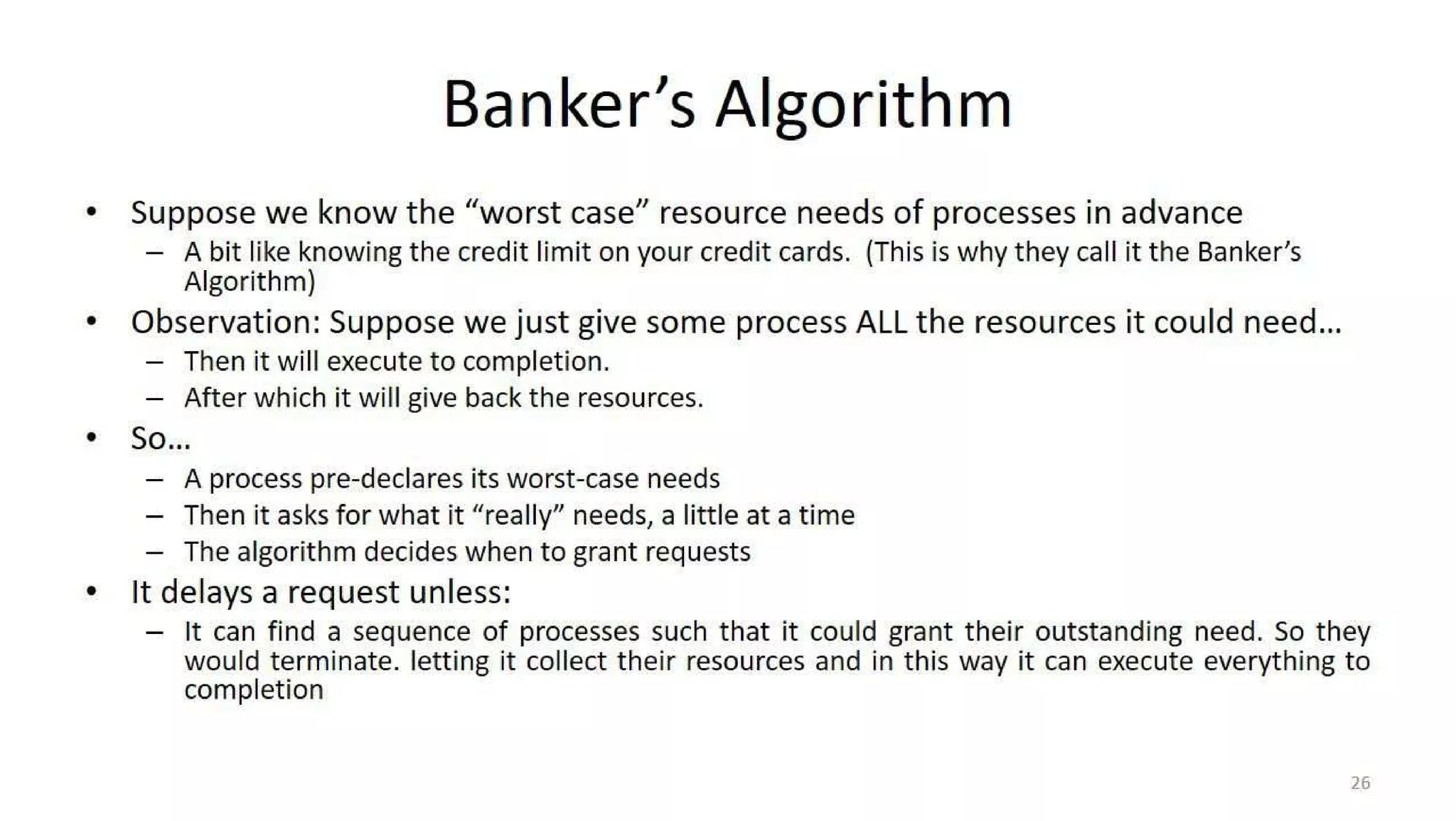 OS Unit 4 - Deadlock