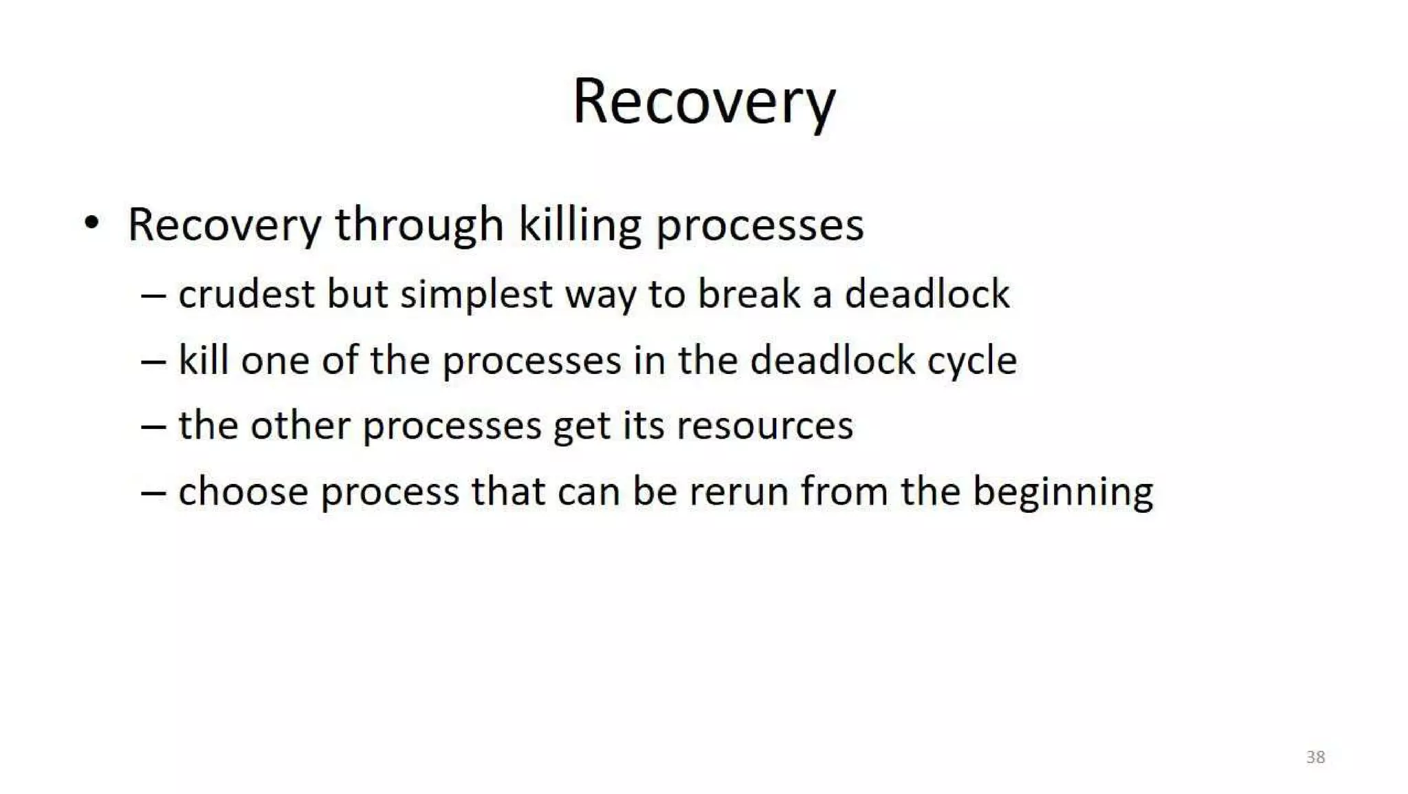 OS Unit 4 - Deadlock