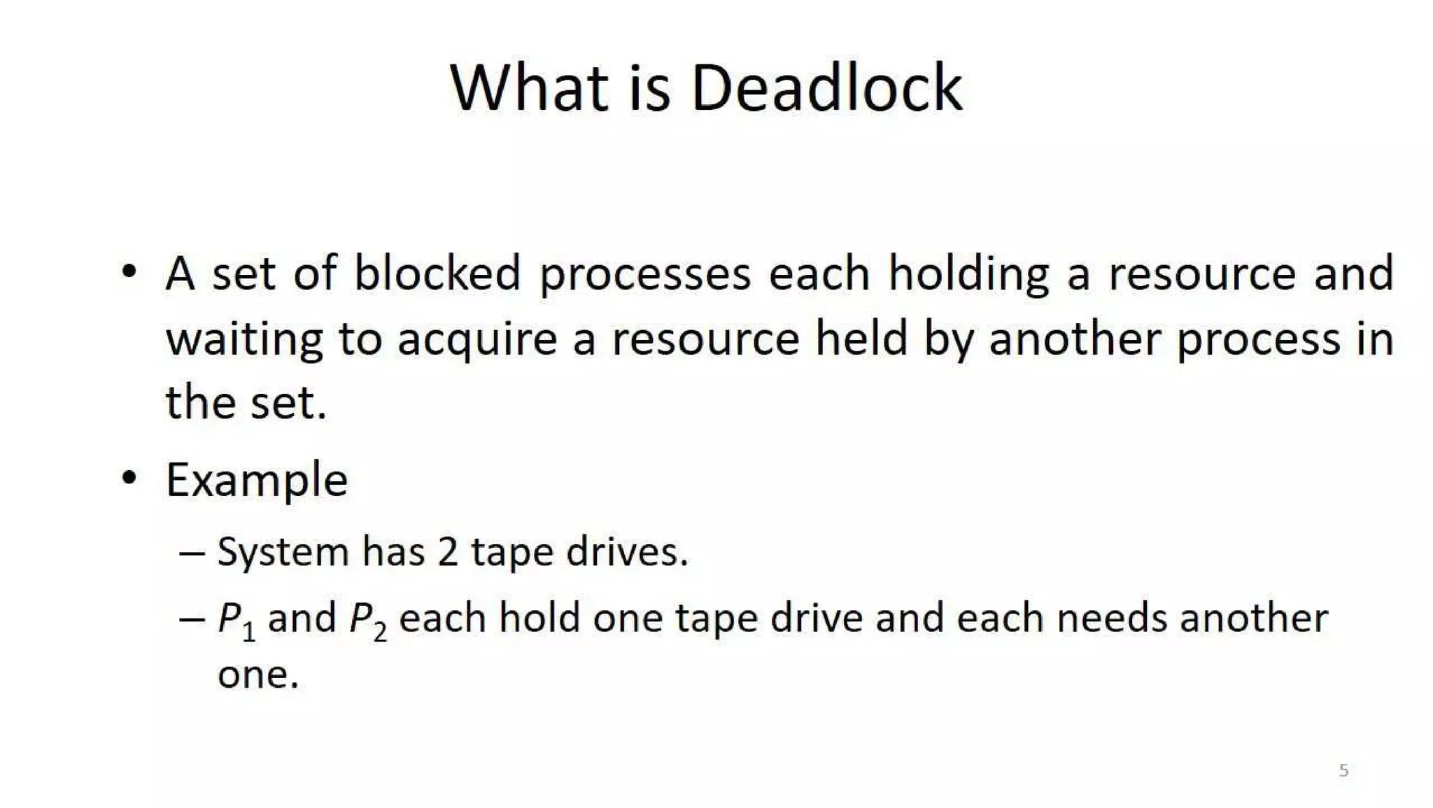 OS Unit 4 - Deadlock