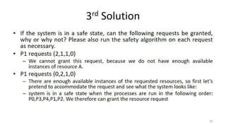 OS Unit 4 - Deadlock | PDF