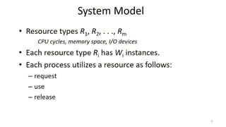 OS Unit 4 - Deadlock | PDF