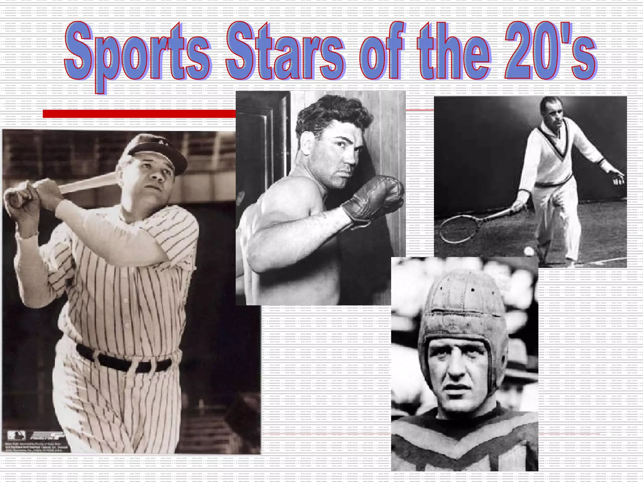 Sports Stars of the 20's 