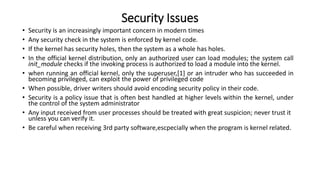 Device Drivers and Running Modules | PPTX