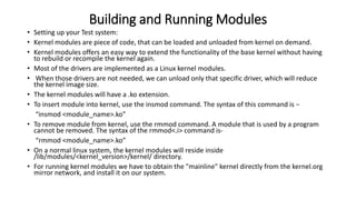 Device Drivers and Running Modules | PPTX