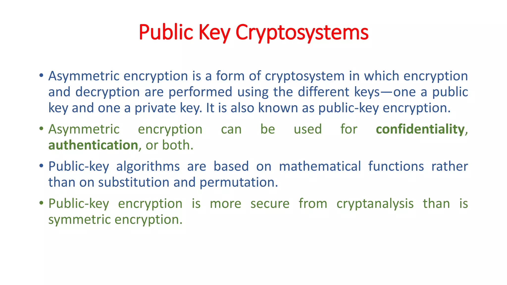 CNS - Unit - 4 - Public Key Cryptosystem | PDF