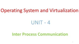 OSV - Unit - 4 - Inter Process Communication