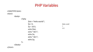 WD - Unit - 4 - PHP Basics | PDF