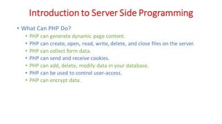 WD - Unit - 4 - PHP Basics | PDF