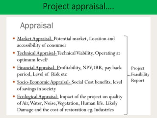 Project appraisal….
 