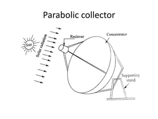 Parabolic collector
 