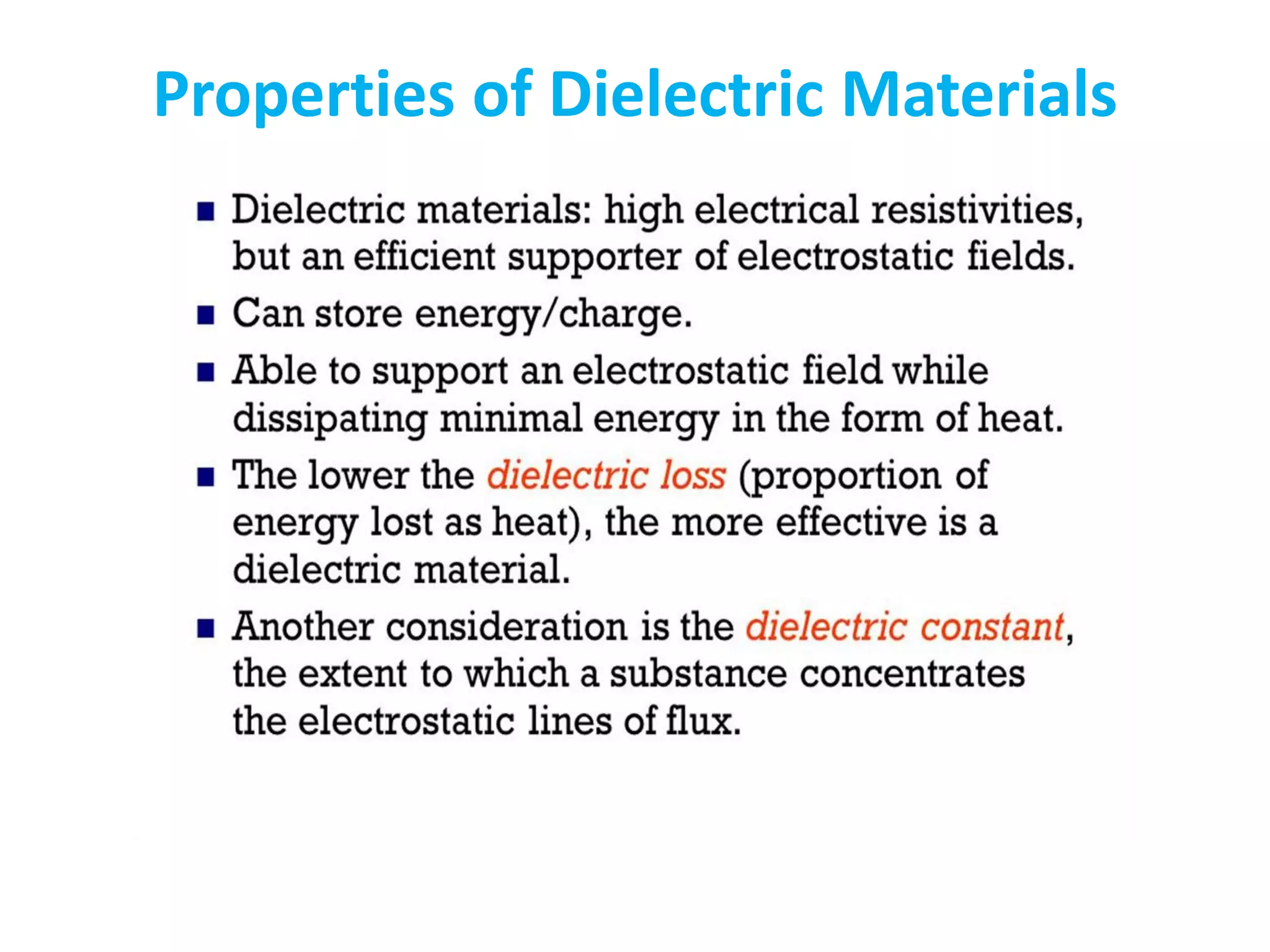 Dielectric properties | PDF