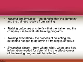 Training Evaluation | PPTX
