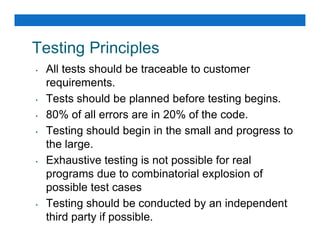 Software Engineering TESTING AND MAINTENANCE | PDF