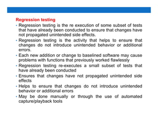 Software Engineering TESTING AND MAINTENANCE | PDF