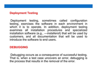 Software Engineering TESTING AND MAINTENANCE | PDF