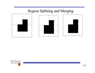 63
Region Splitting and Merging
 