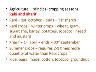 UNIT - 4 - Irrigation duty crop period alignment of canals | PPTX