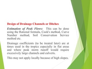 Design Drain Rational Method UNit-4.ppt for EVS DU class notes....... | PPT