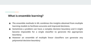 Ensemble Learning, K-Means, K-Medoids. | PPTX