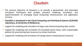 Programming Model in Cloud Computing Unit IV | PDF