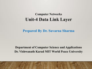 Comprehensive Overview of Data Link Layer in Computer Networks: Framing ...
