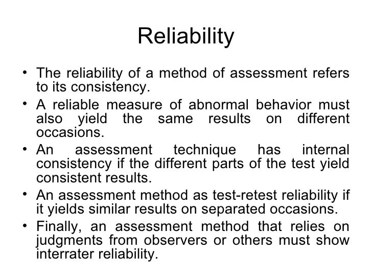 principles of assessment reliability examples principles of assessment reliability examples