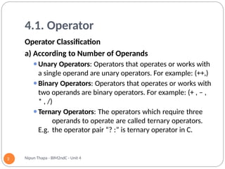 Single Operand Structured Programming Unit-4-Operators-and-Expression.pptx