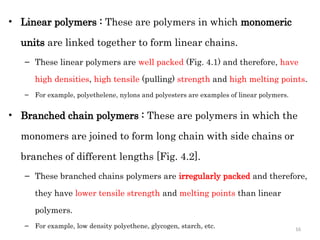 Linear Polyester UNIT THE MAIN EXPLAINED NOTE-4-POLYMERS.pptx