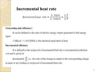 33
Incremental heat rate
 