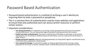 Unit-4-User-Authentication.pptx | Internet | Computing