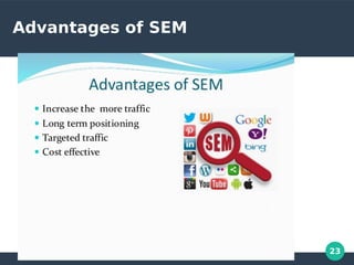 23
Advantages of SEM
 