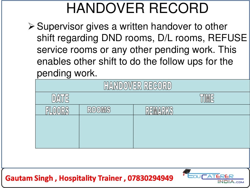 filesandformatsusedinhousekeepingdepartments