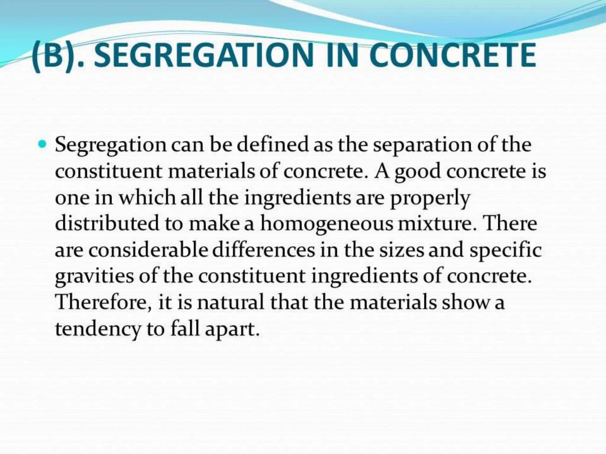 Water / Cement ratio – Abram’s Law – Gel/space ratio – Gain of strength ...